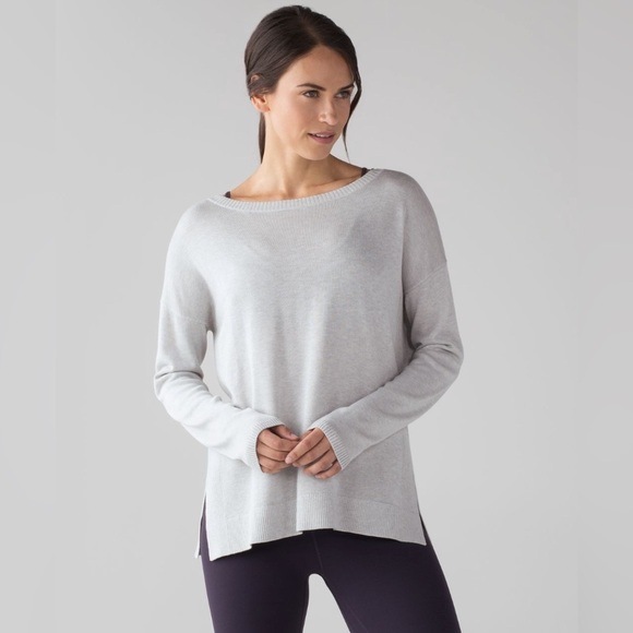lululemon athletica Sweaters - LULULEMON Get Well Crew Neck Sweater cashmere blend. Size 10